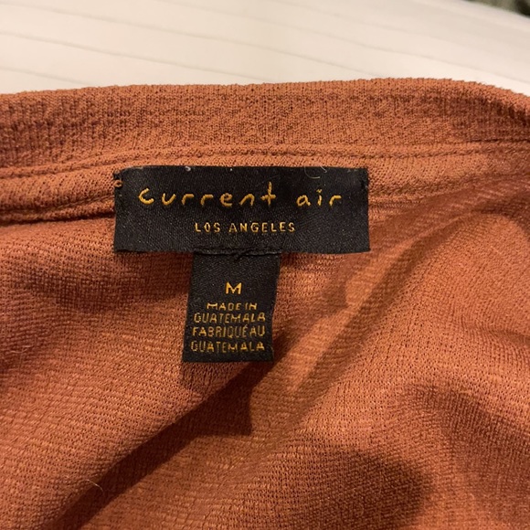 Anthropologie x Current Air Terra Cotta Bubble Sleeve Top - Picture 5 of 6